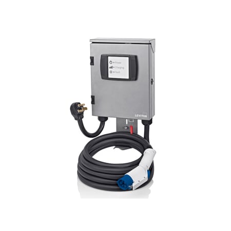Leviton ELECTRIC VEHICLE CHARGING KIT 32A M SILVER EVSE 18FT EVB32-M8L EVB32-M8L